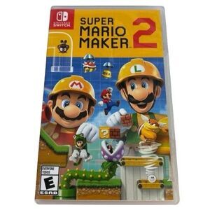 Super Mario Maker 2 Nintendo Switch 2019 Complete w/ Case & Cartridge WORKS